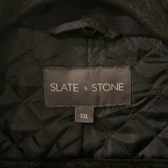 Slate & Stone men’s Wool Pea Coat/ Jacket Size XXL - Picture 8 of 12